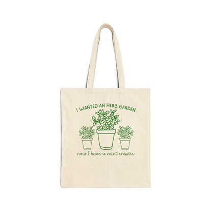 Mint Gardening Tote Bag