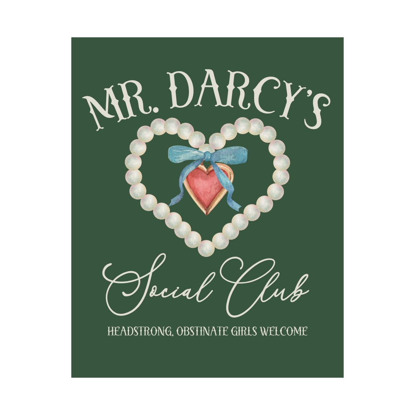 Mr. Darcy's Social Club: Poster Print