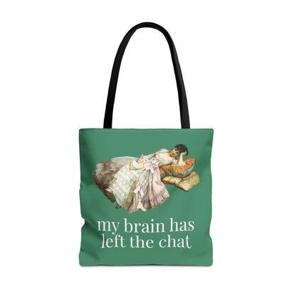 My Brain Has Left the Chart: Funny Art History Tote Bag