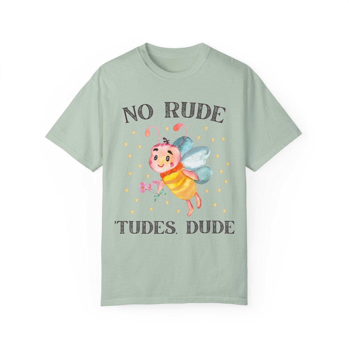 No Rude Tudes Dude: T-Shirt