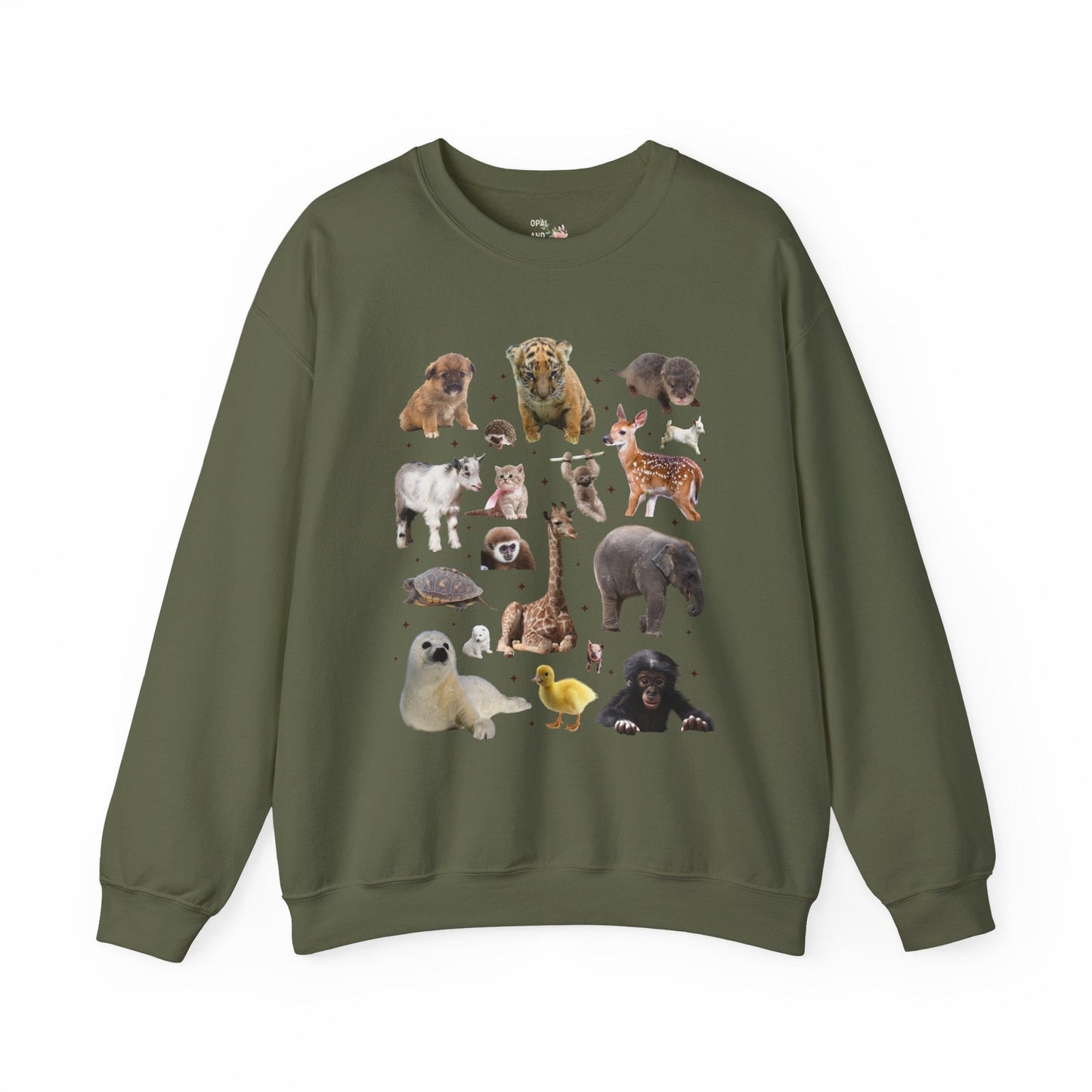 Nostalgic Baby Animal Sweatshirt