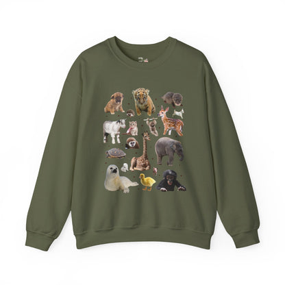 Nostalgic Baby Animal Sweatshirt