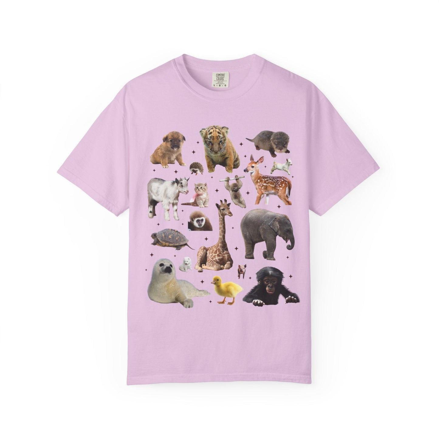 Nostalgic Baby Animal Tee Shirt for Animal Lover