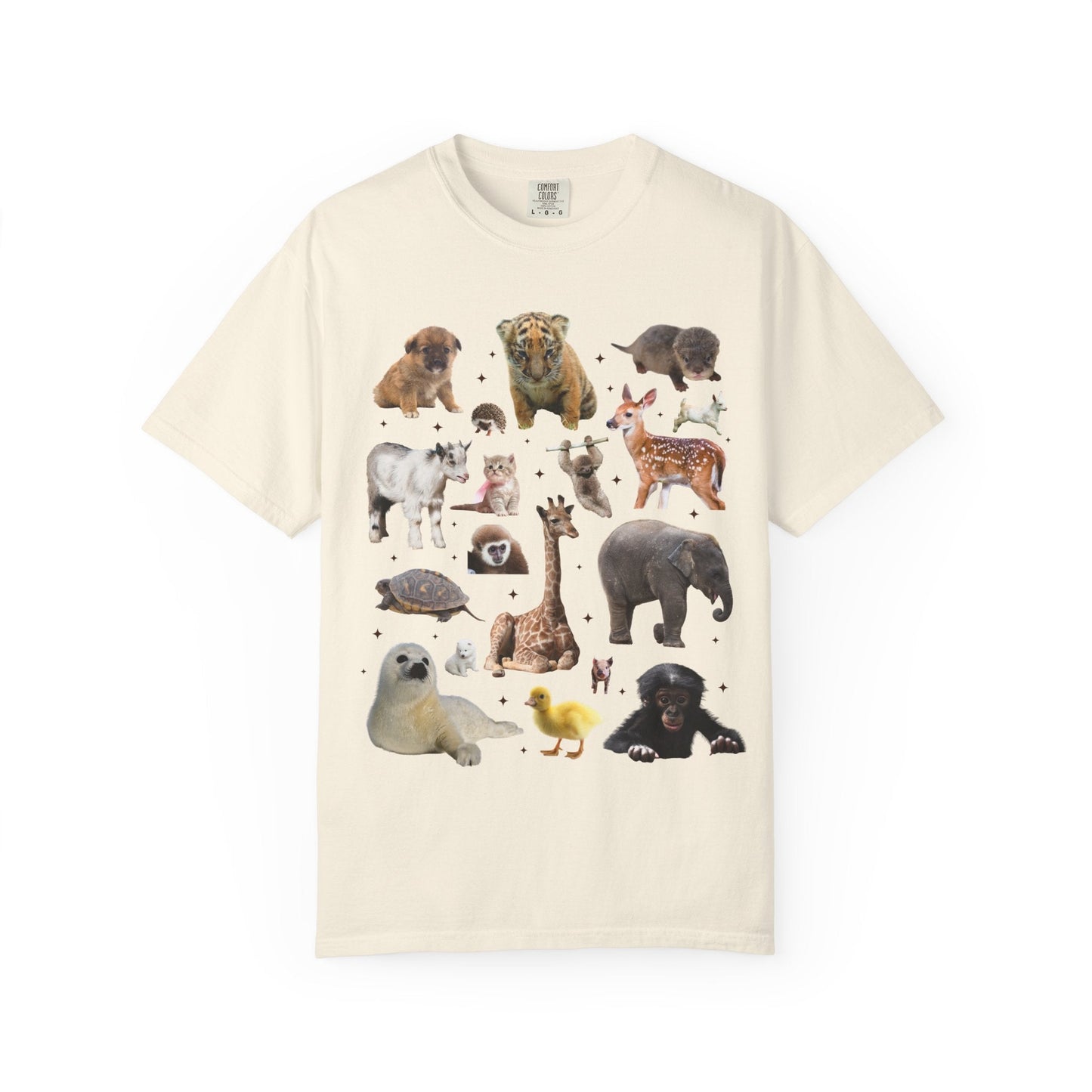 Nostalgic Baby Animal Tee Shirt for Animal Lover