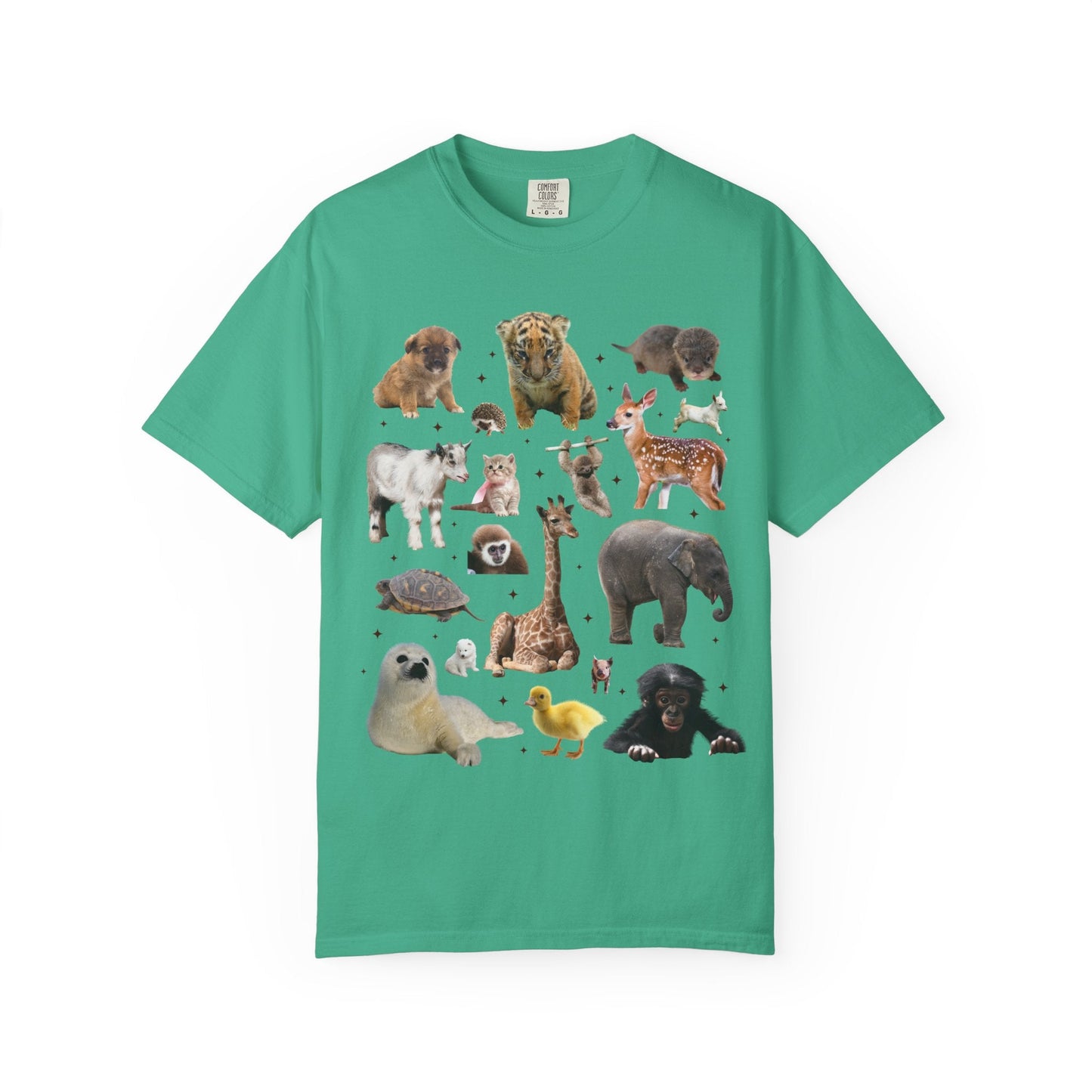 Nostalgic Baby Animal Tee Shirt for Animal Lover