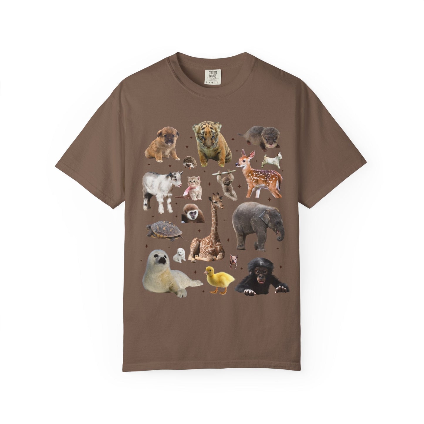 Nostalgic Baby Animal Tee Shirt for Animal Lover