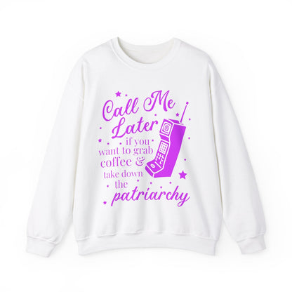 Nostalgic Feminist Sweatshirt for Coffee Lover