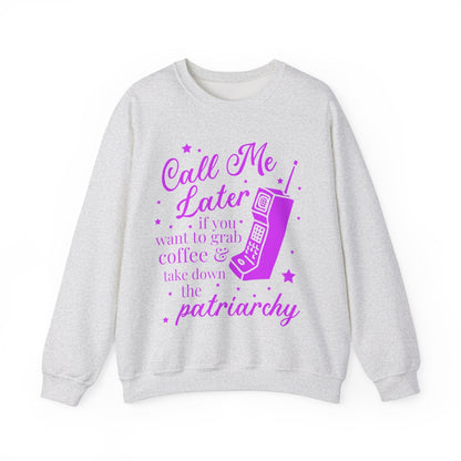 Nostalgic Feminist Sweatshirt for Coffee Lover