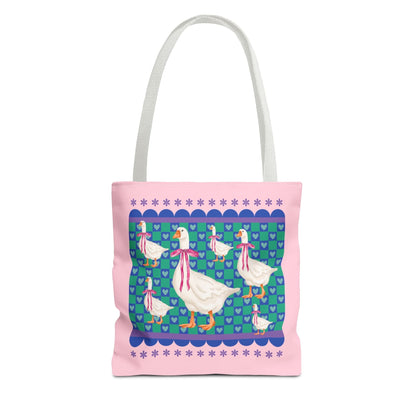 Nostalgic Silly Goose Tote Bag