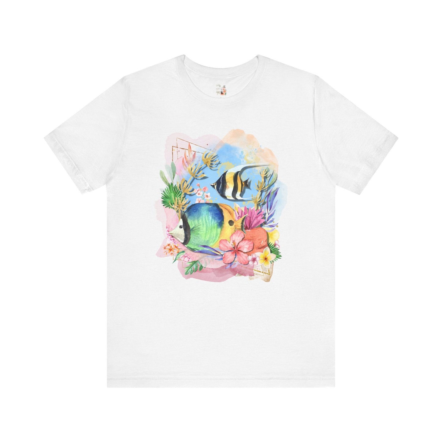 Ocean Tee Shirt with Fish