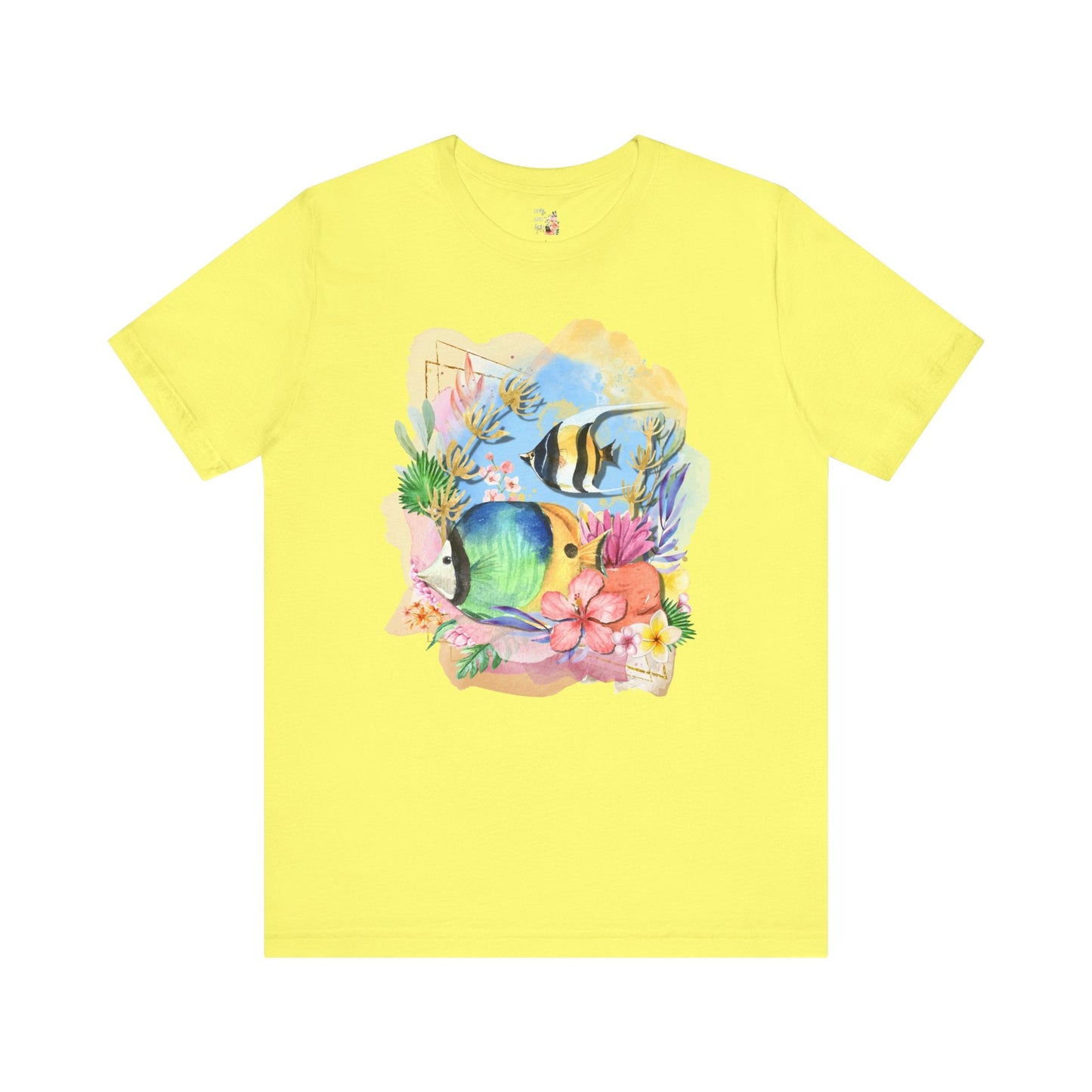 Ocean Tee Shirt with Fish