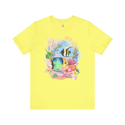 Ocean Tee Shirt with Fish