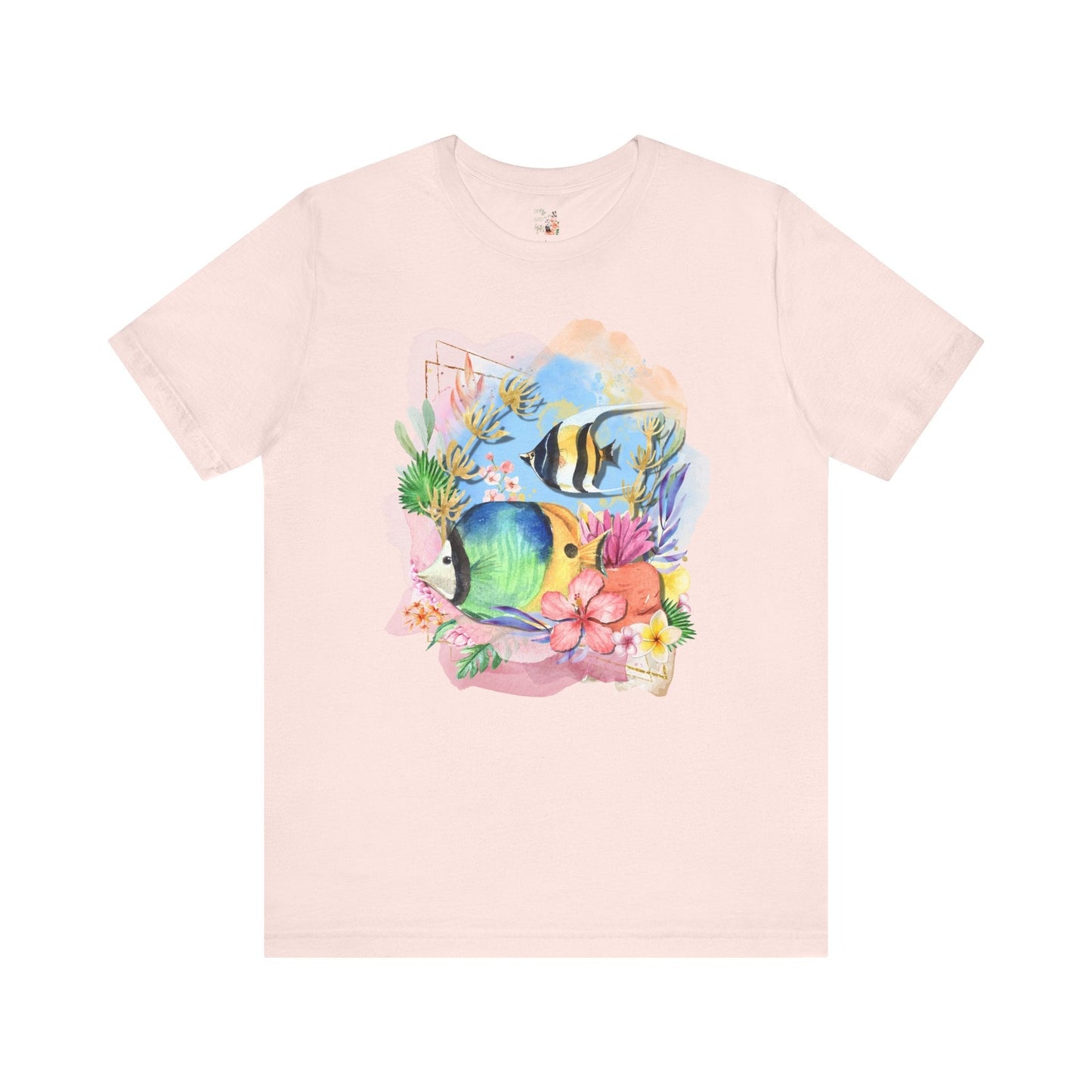 Ocean Tee Shirt with Fish