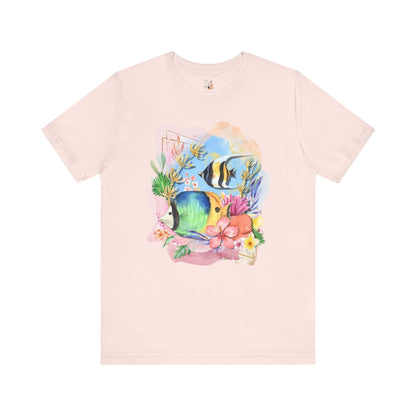 Ocean Tee Shirt with Fish