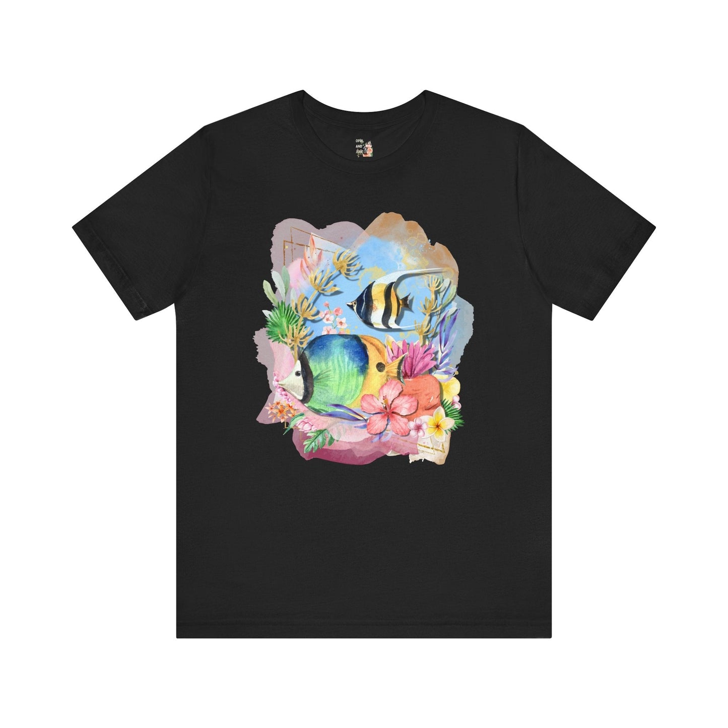 Ocean Tee Shirt with Fish