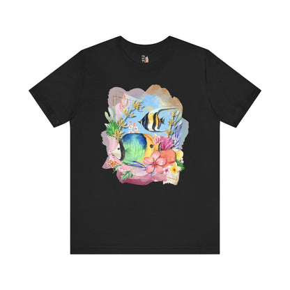 Ocean Tee Shirt with Fish