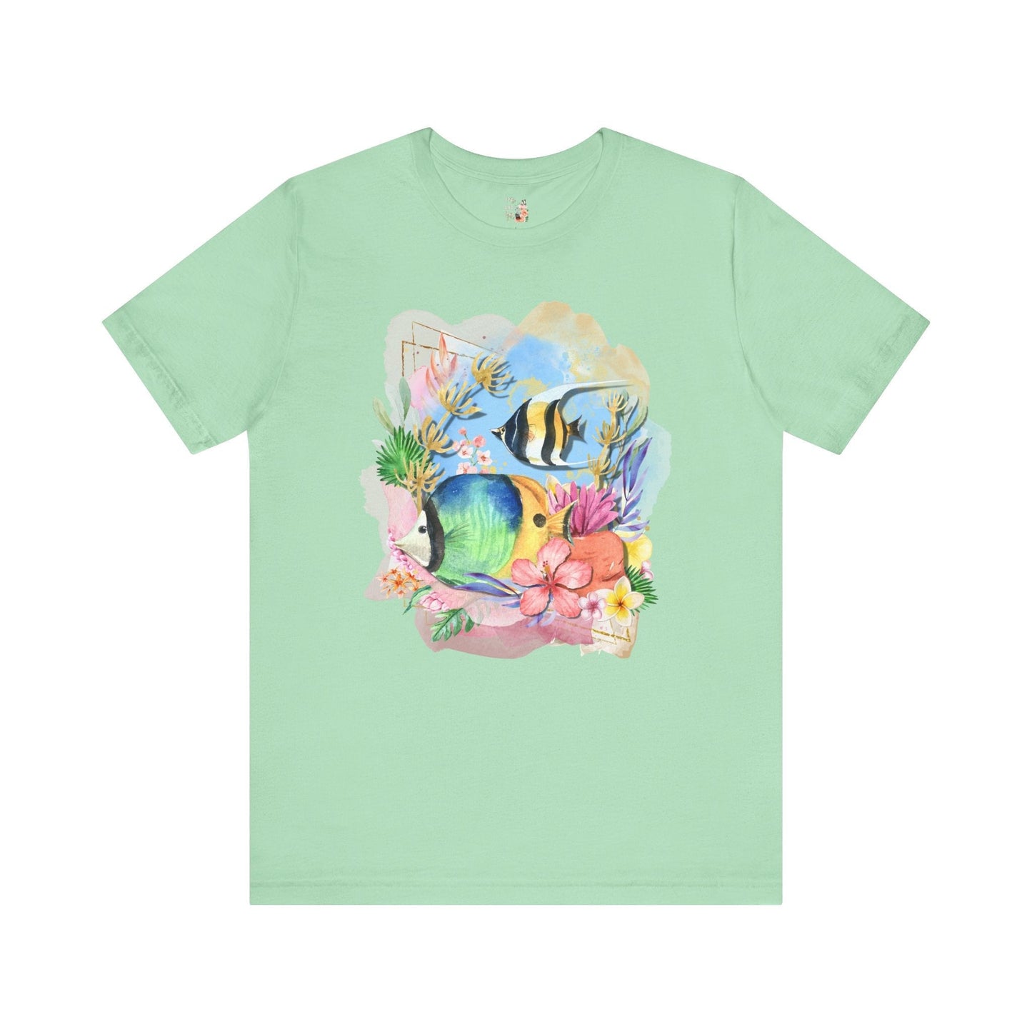 Ocean Tee Shirt with Fish
