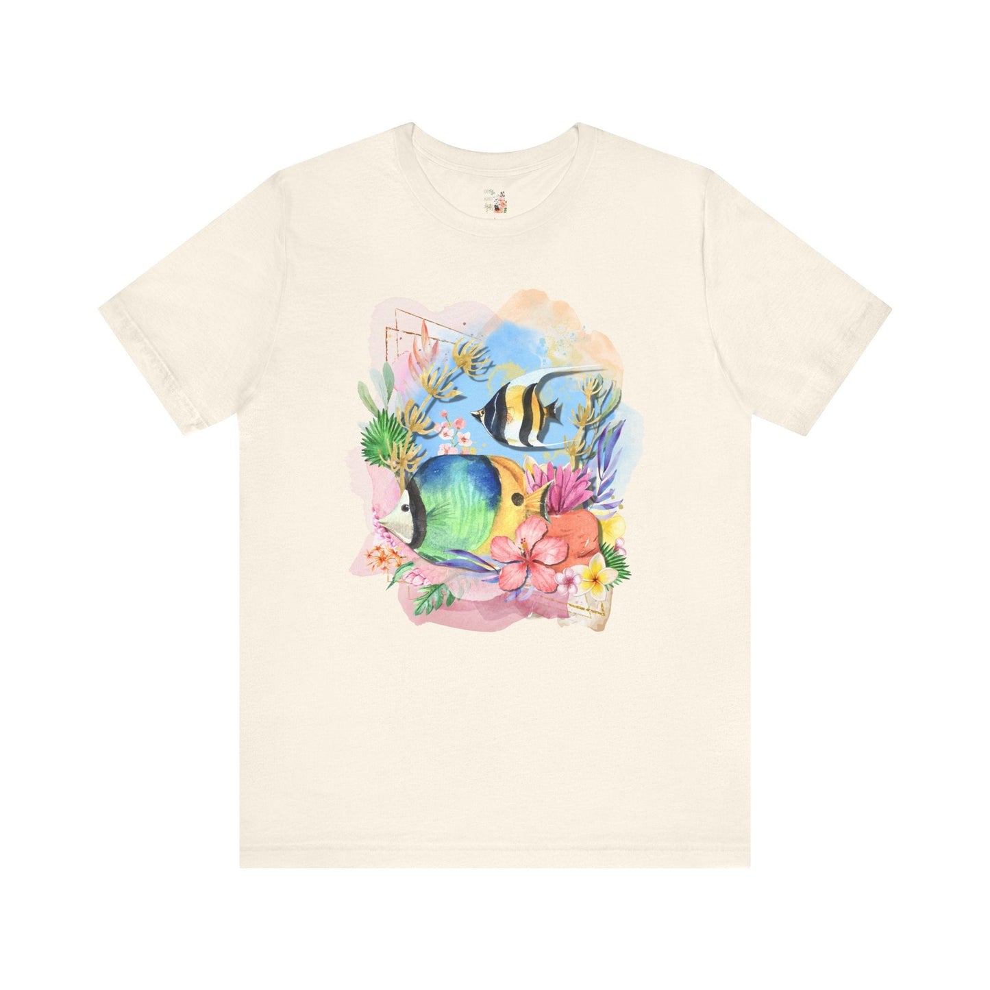 Ocean Tee Shirt with Fish