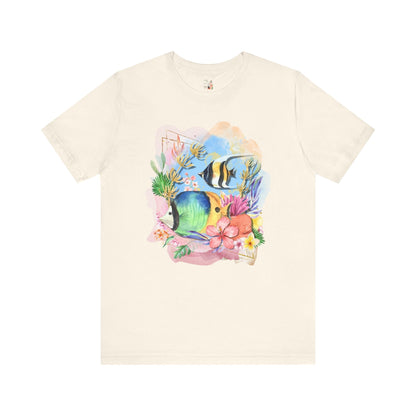 Ocean Tee Shirt with Fish