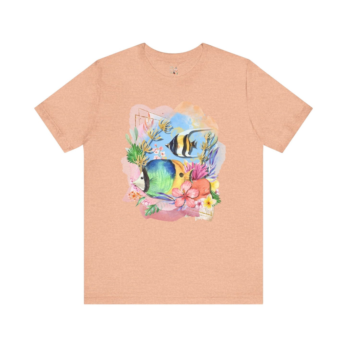 Ocean Tee Shirt with Fish