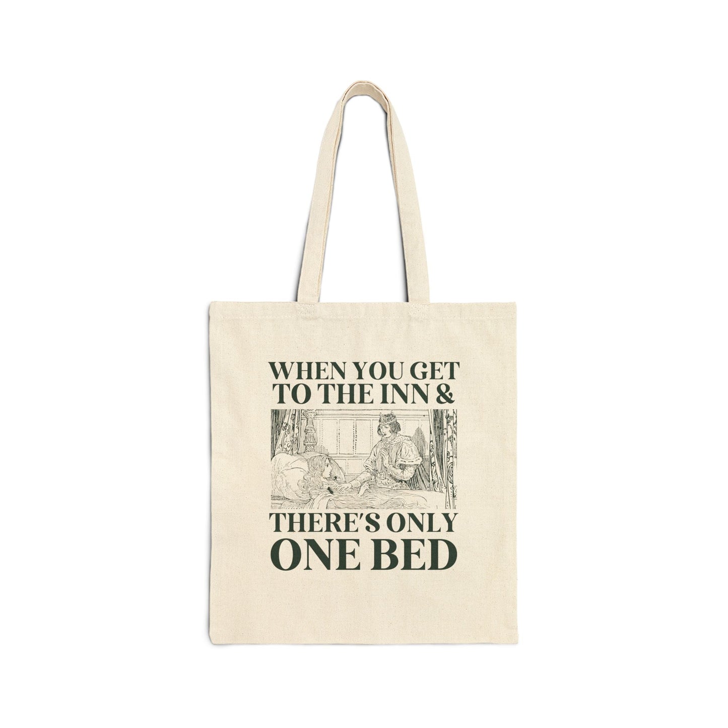 Only One Bed Tote Bag for Friend Who Loves Romantasy or Historical Fiction Novels