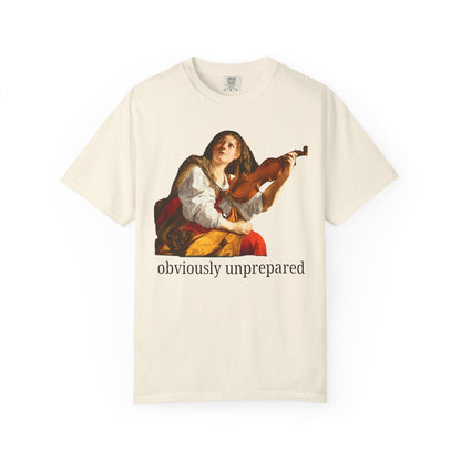 Orazio Gentileschi Art History Tee Shirt: Obviously Unprepared