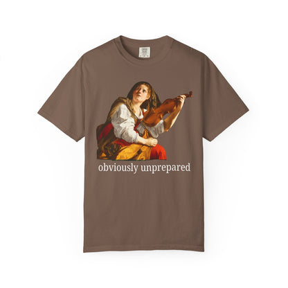 Orazio Gentileschi Art History Tee Shirt: Obviously Unprepared