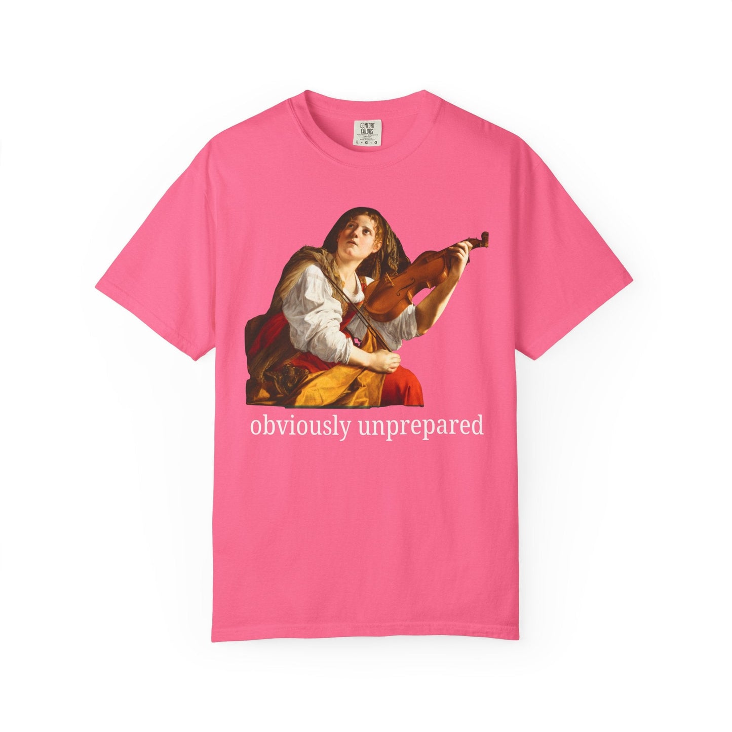 Orazio Gentileschi Art History Tee Shirt: Obviously Unprepared