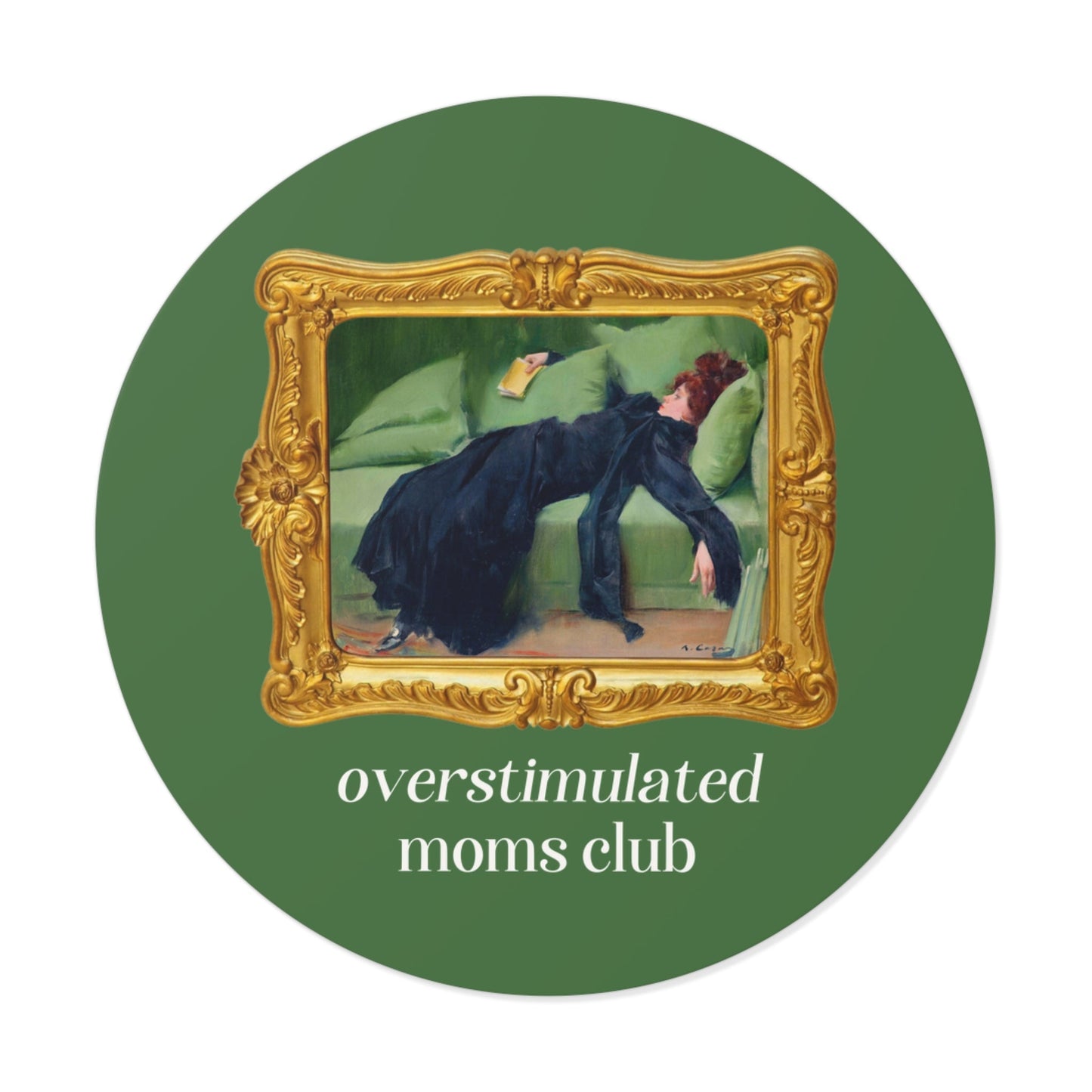 Overstimulated Moms Club Sticker