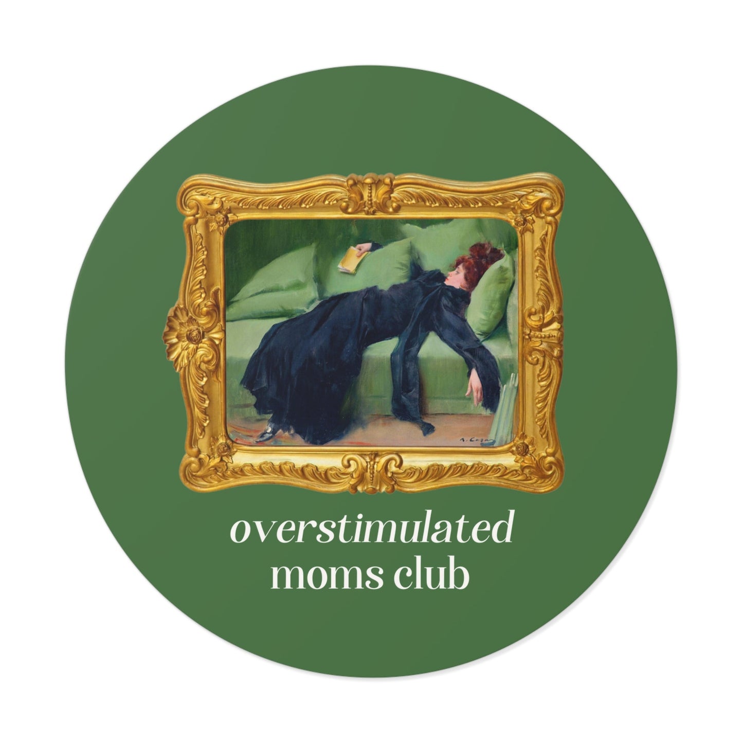 Overstimulated Moms Club Sticker