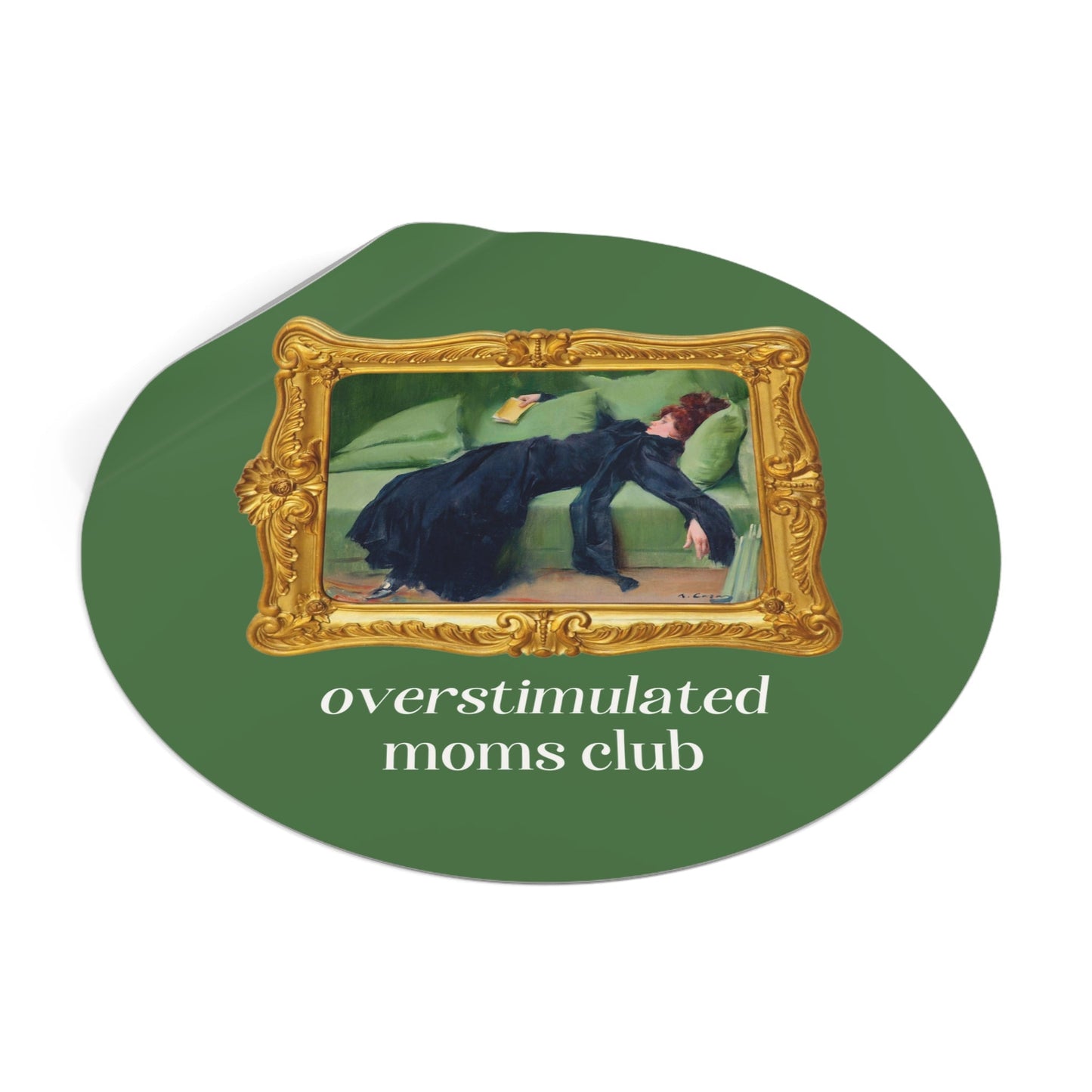 Overstimulated Moms Club Sticker