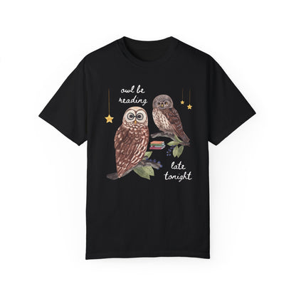Owl Be Reading Late T-Shirt