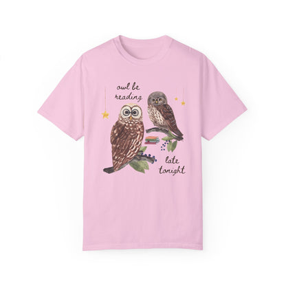 Owl Be Reading Late T-Shirt
