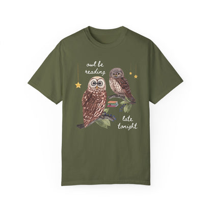 Owl Be Reading Late T-Shirt