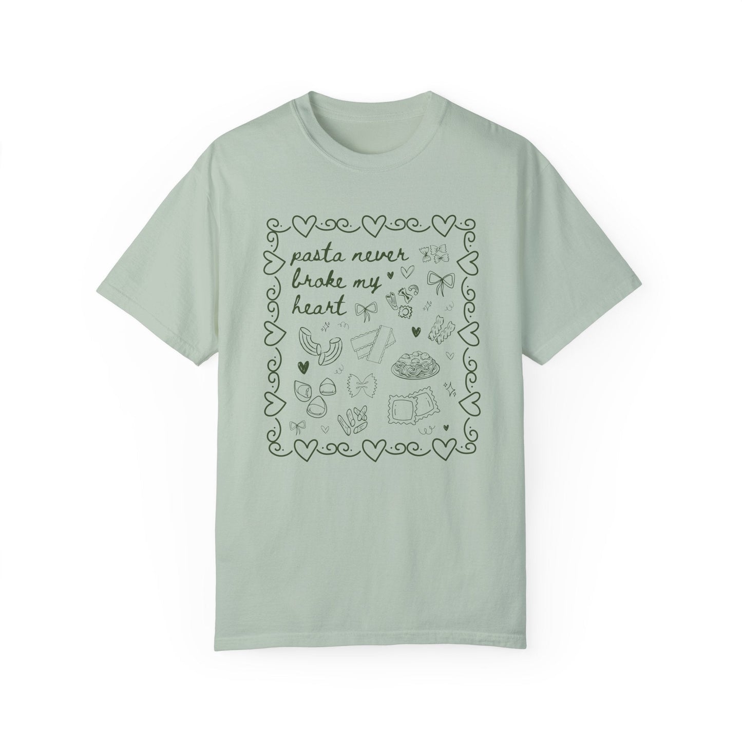 Pasta Never Broke My Heart Italian Food Dinner Club Tee