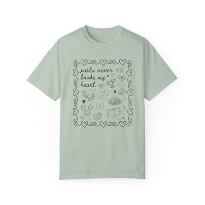 Pasta Never Broke My Heart Italian Food Dinner Club Tee