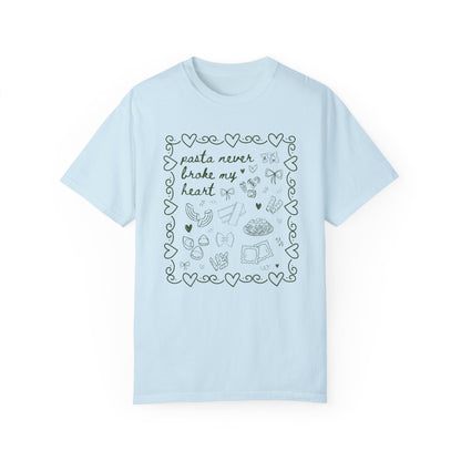 Pasta Never Broke My Heart Italian Food Dinner Club Tee