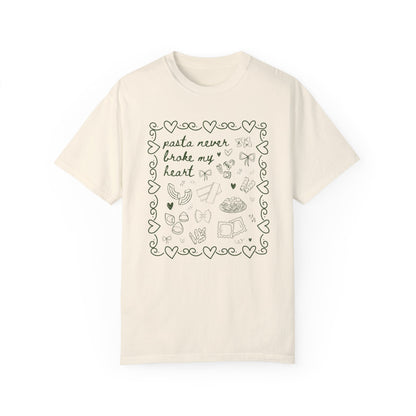 Pasta Never Broke My Heart Italian Food Dinner Club Tee