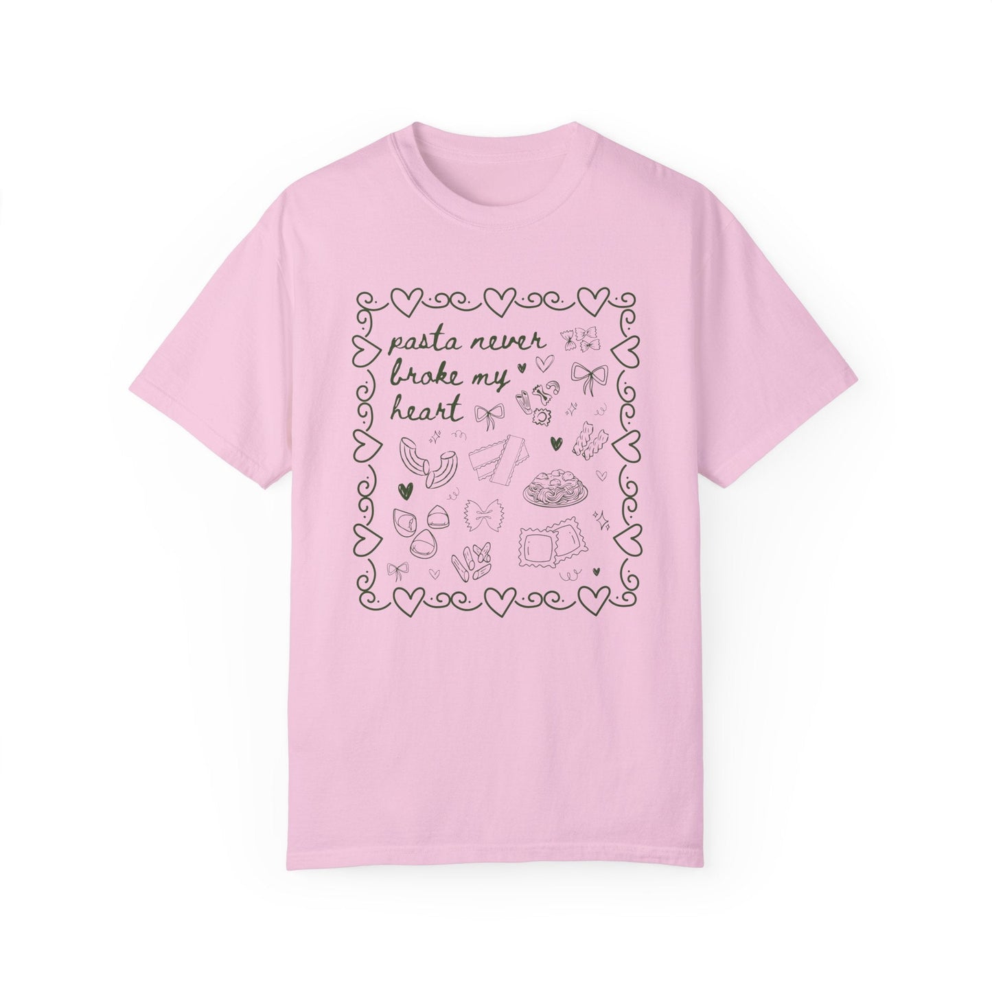 Pasta Never Broke My Heart Italian Food Dinner Club Tee