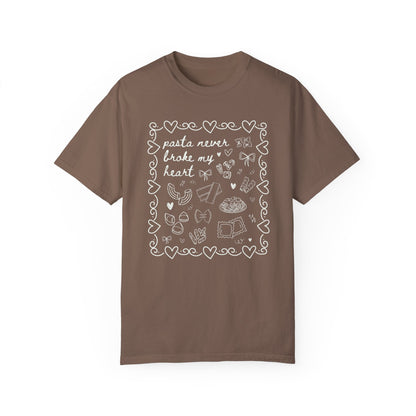 Pasta Never Broke My Heart Italian Food Dinner Club Tee