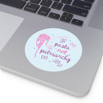 Pasta Not Patriarchy Sticker