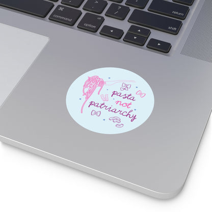 Pasta Not Patriarchy Sticker