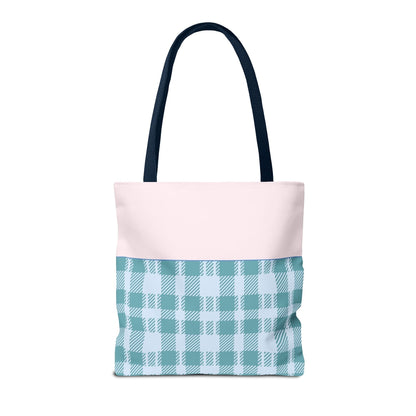 Pastel Eighties Aesthetic Tote Bag with Initial, Colorful Maximalist Tote Bag with Letter in Cute Doodle Frame, Teacher Appreciation Gift: E