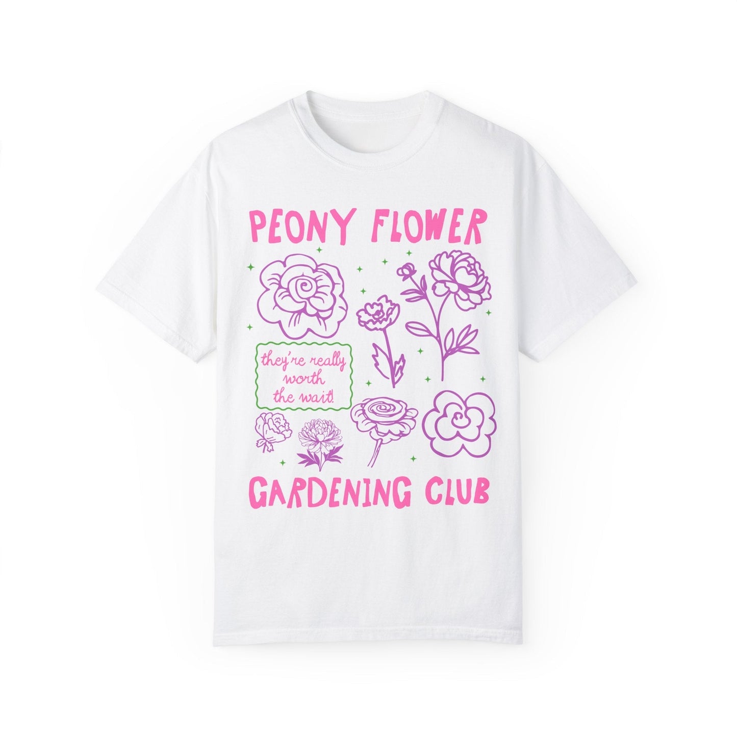 Peony Flower Gardening Club Tee