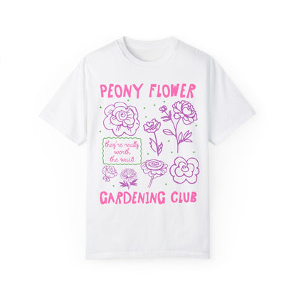 Peony Flower Gardening Club Tee