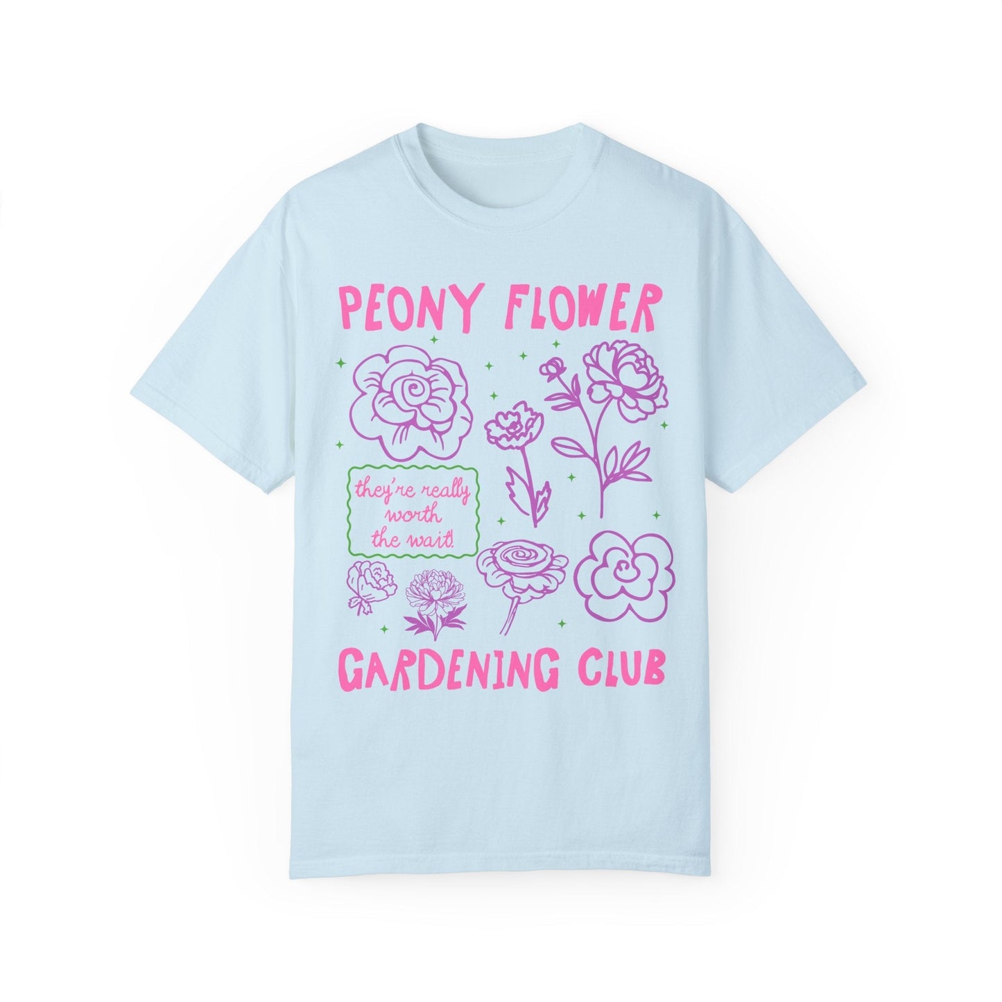 Peony Flower Gardening Club Tee