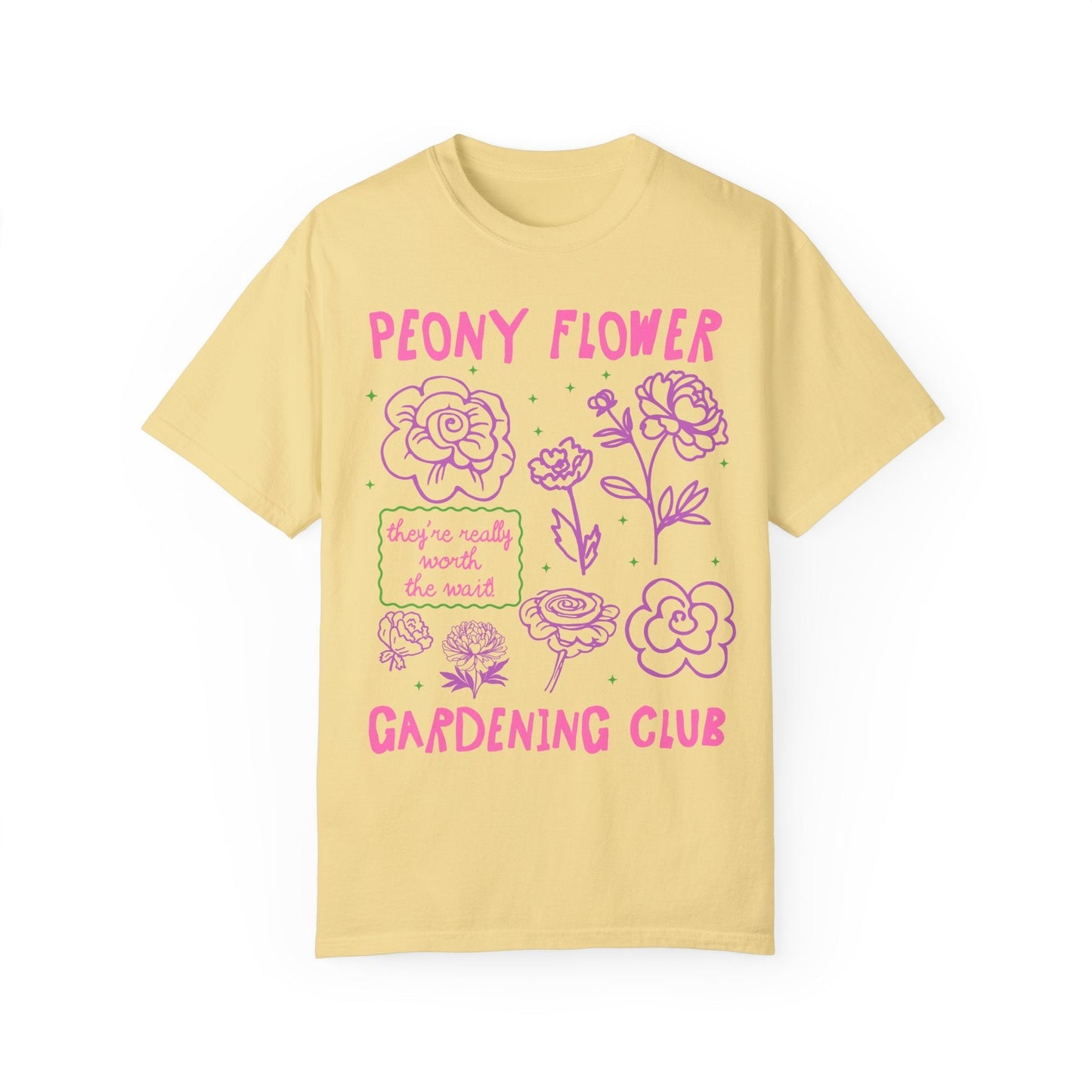 Peony Flower Gardening Club Tee