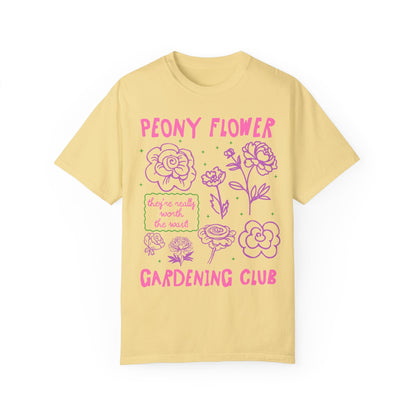 Peony Flower Gardening Club Tee