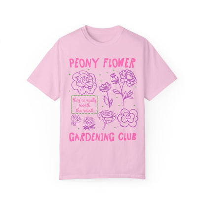 Peony Flower Gardening Club Tee