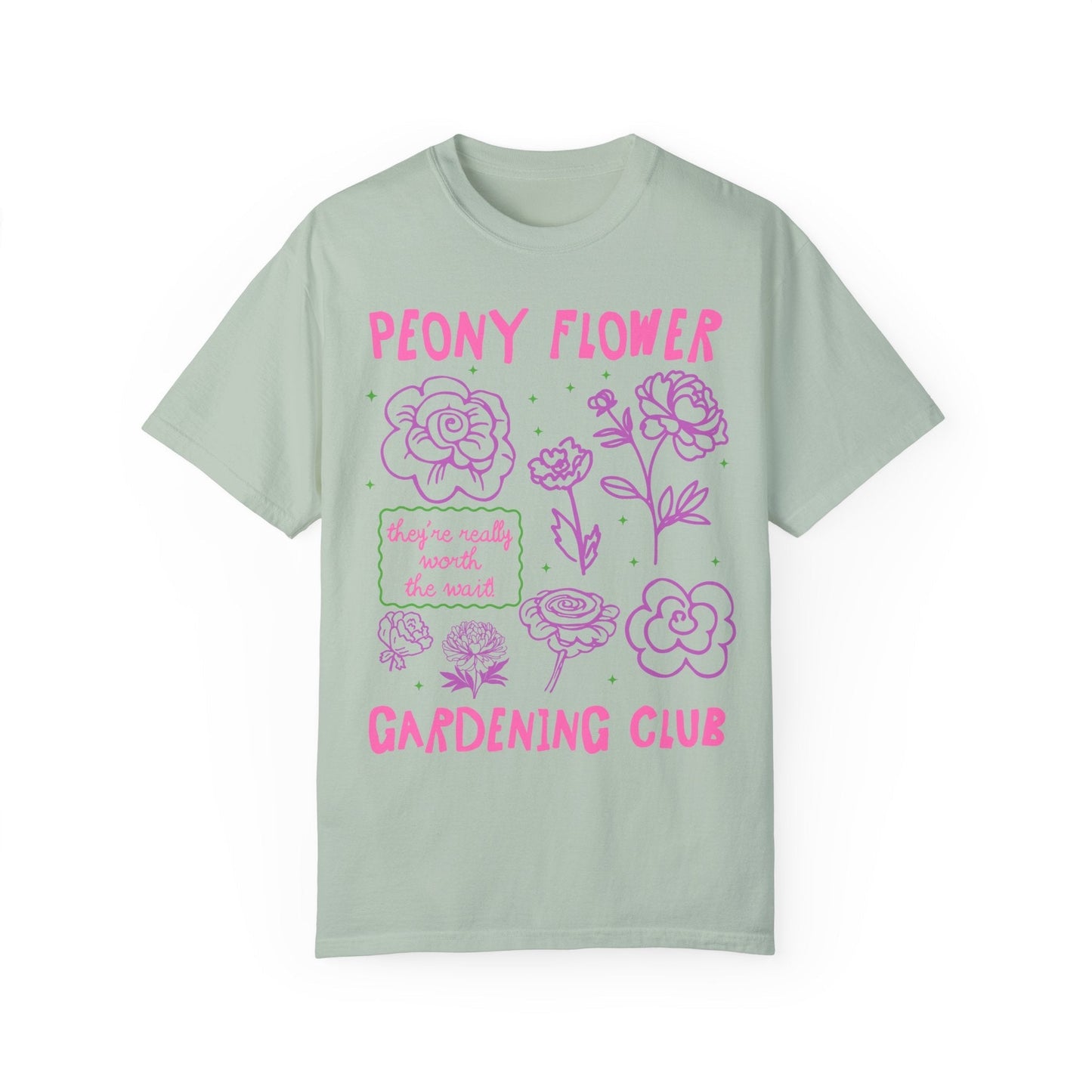 Peony Flower Gardening Club Tee